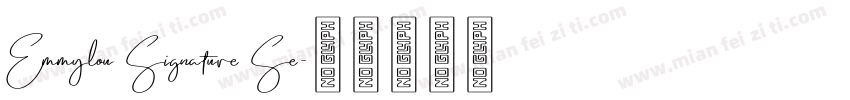 Emmylou Signature Se字体转换